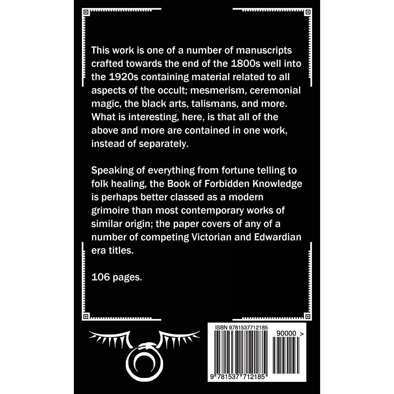Book of Forbidden Knowledge Softcover