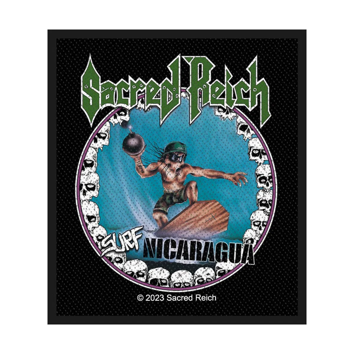 SACRED REICH Surf Nicaragua Patch