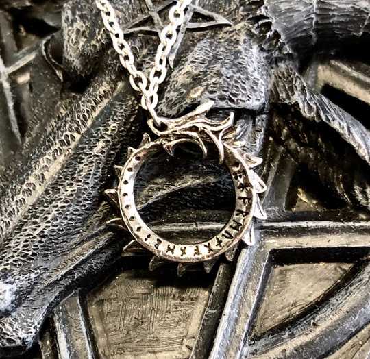 Mini Jormangund Eternity Pendant Necklace