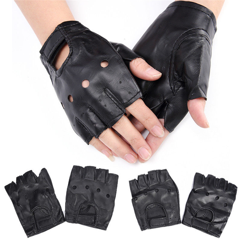 Gloves Leather Fingerless