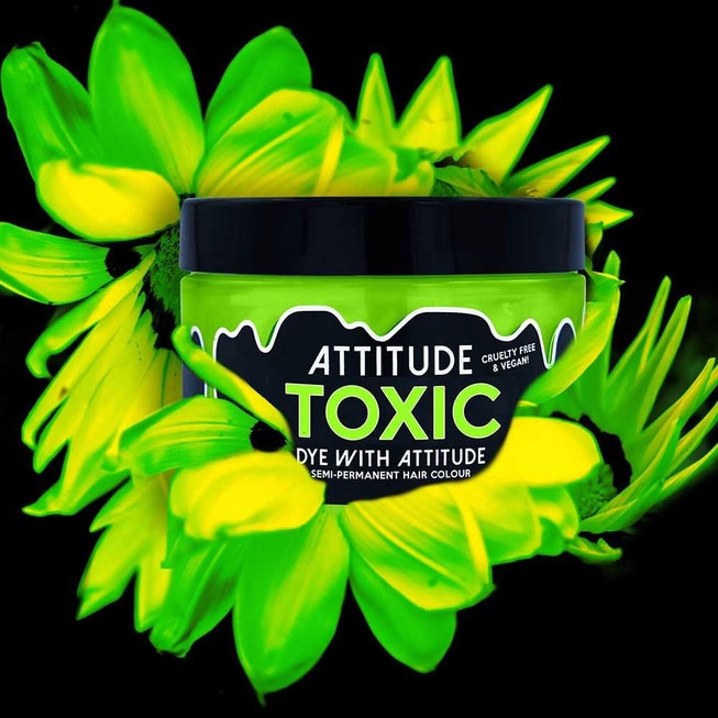 Toxic UV Green Attitude Hair Dye