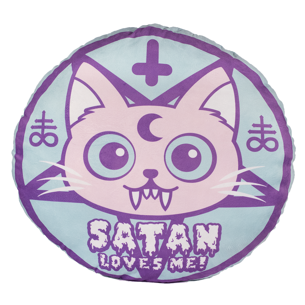 Satan Loves MEow! Cat Cushion