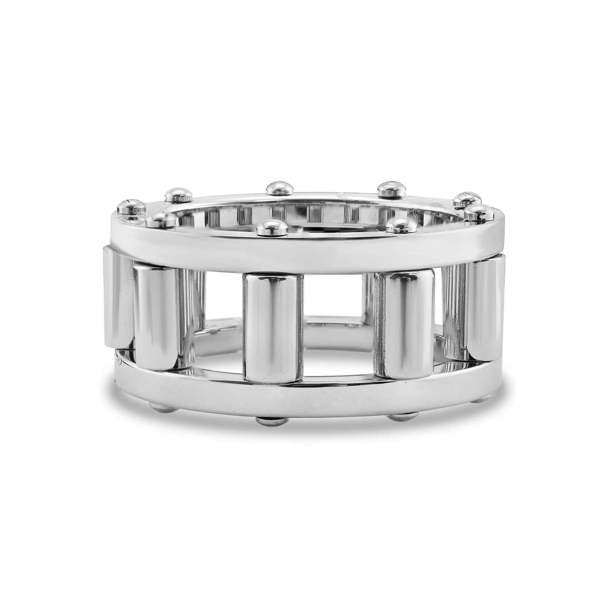 Geared Up Stainless Steel Spinner Ring