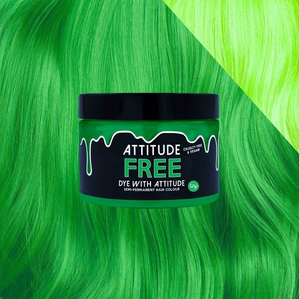 Free UV Green Attitude Hair Dye