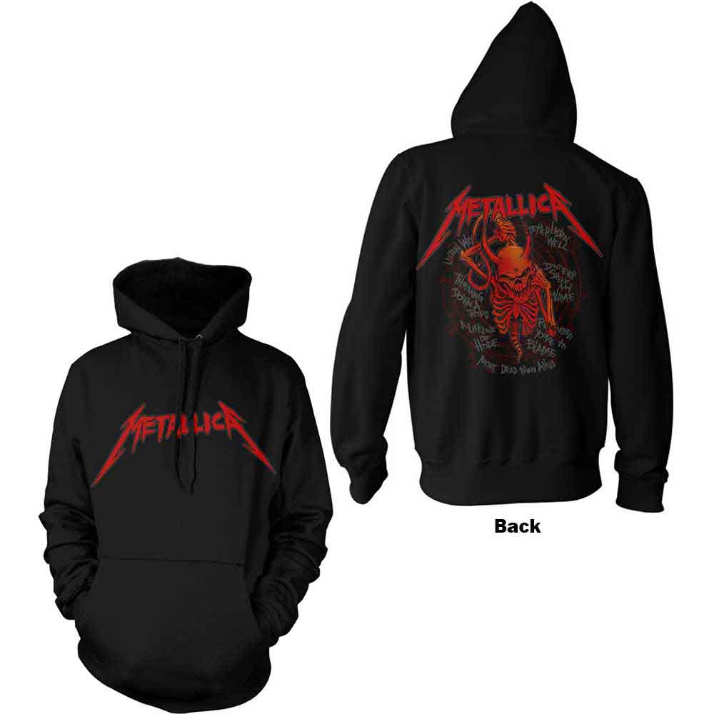 METALLICA 72 Seasons Red Skull Hood