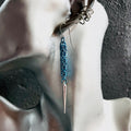 Lightning Bolt Blue Blaze Spike Earrings
