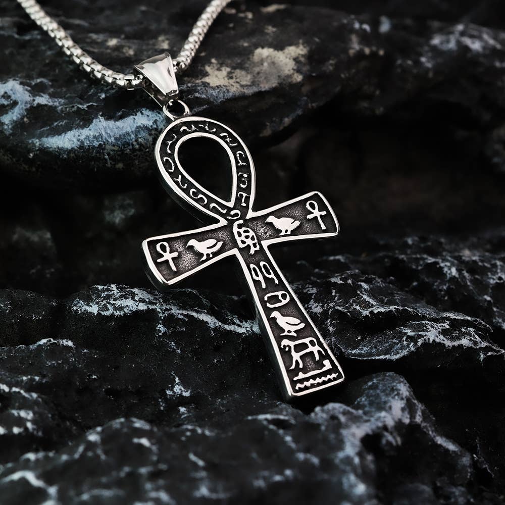 Smoldering Ankh Necklace