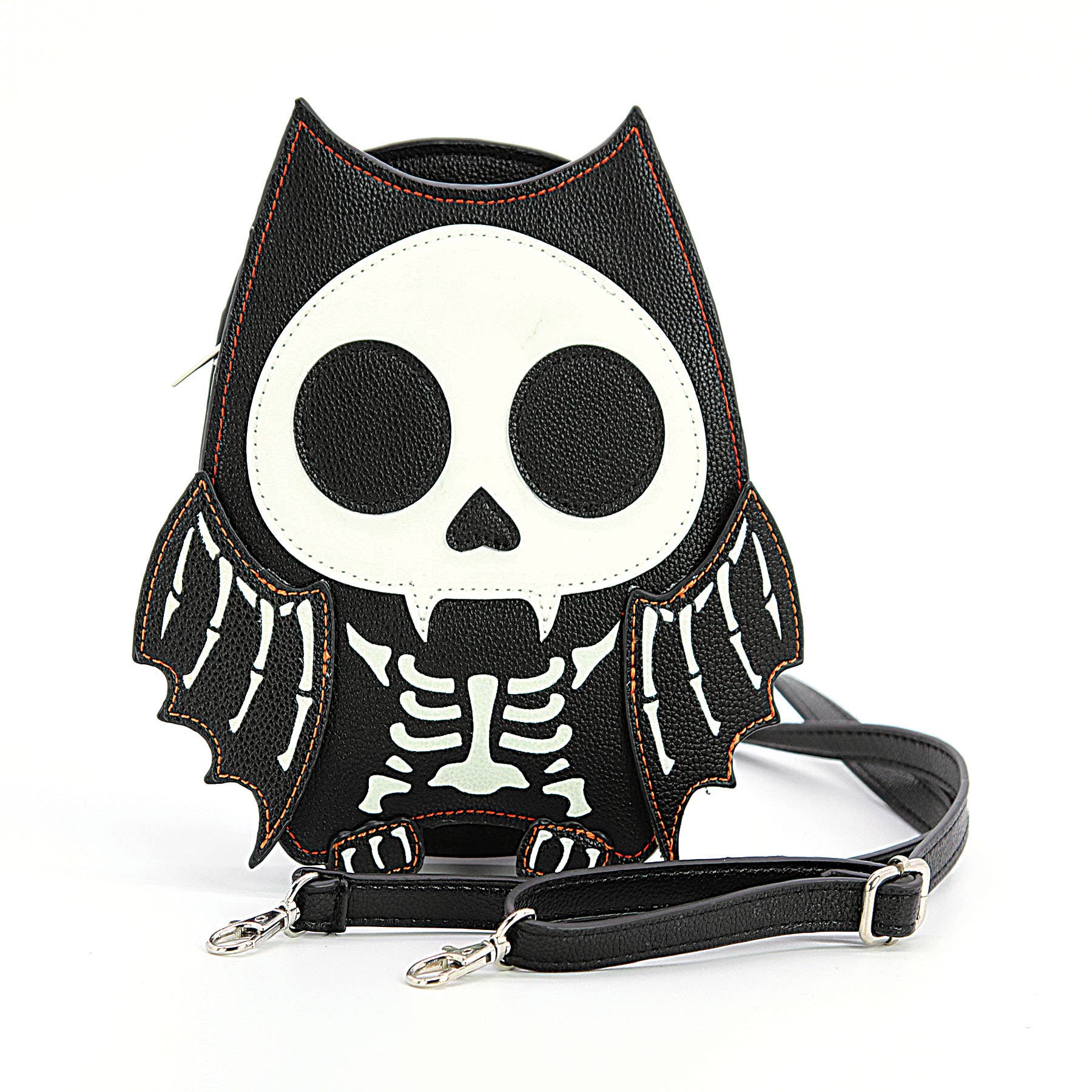 Skeleton Bat Glow in the Dark Shoulder Bag