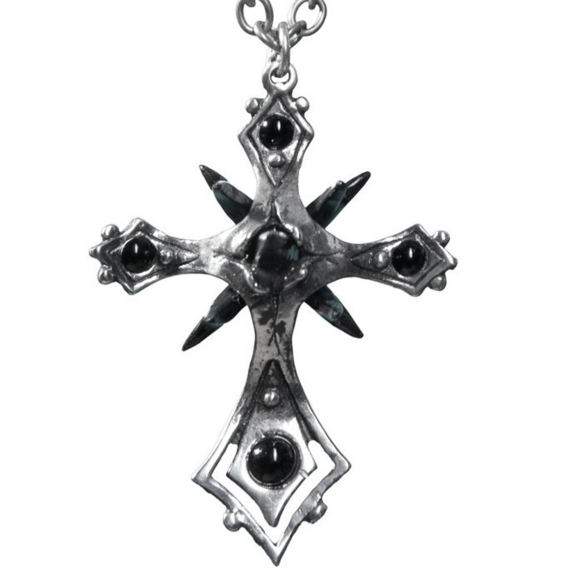 Caltrop Cross Necklace P570