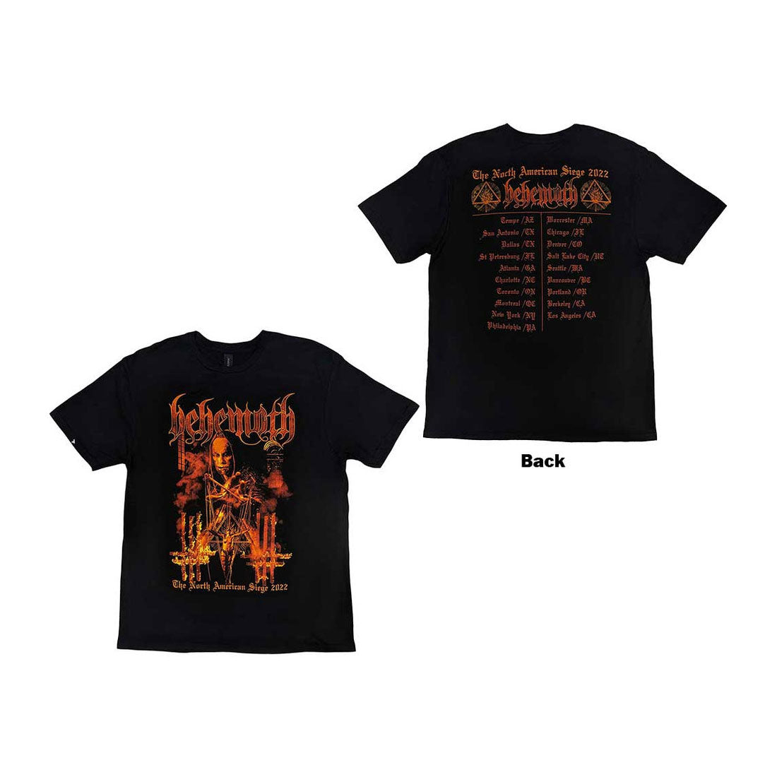 BEHEMOTH North American Tour Puppet Master Tee (Back Print)