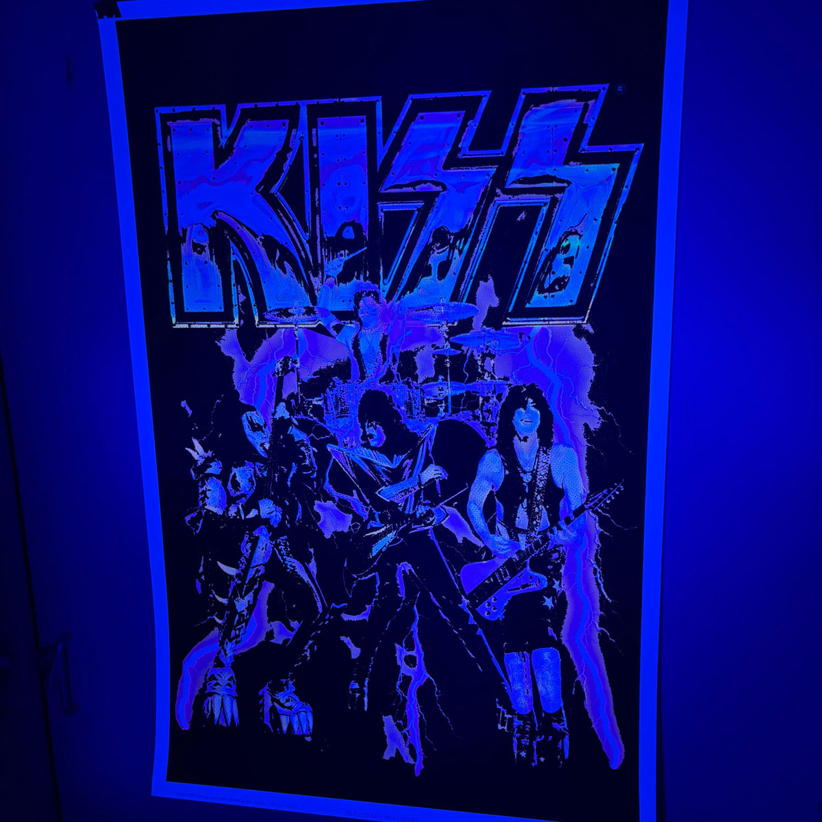 KISS Flocked UV Blacklight Poster 196