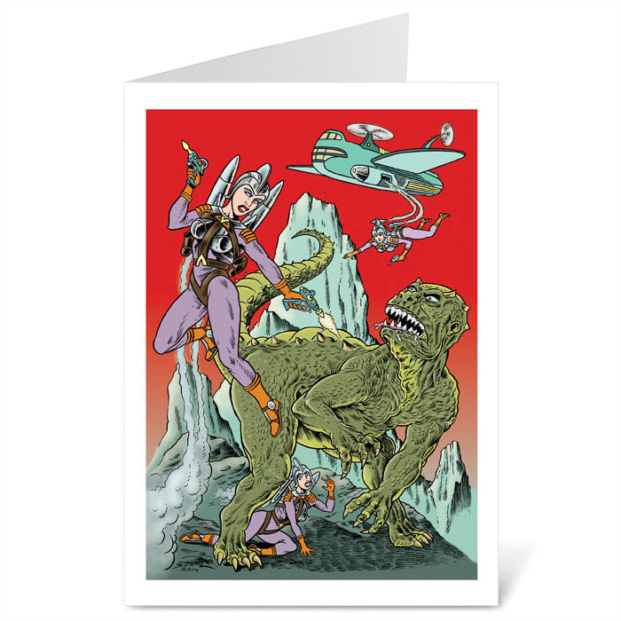 Hunting Saurosapiens - Blank Card