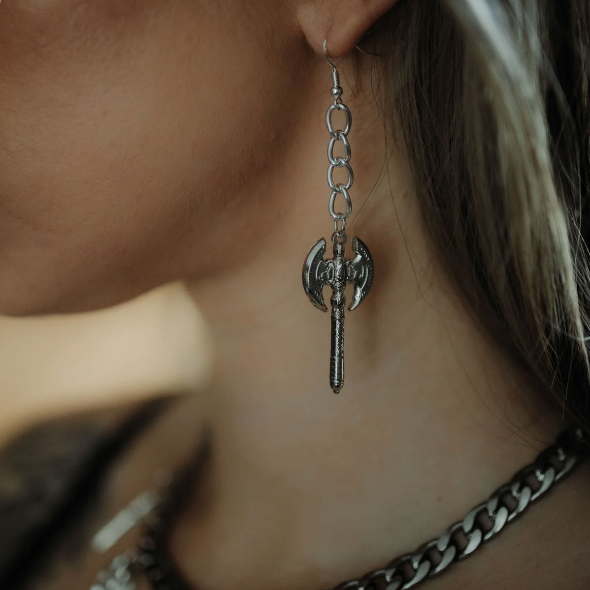Beserker Warrior Axe Earrings