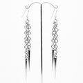 Fire And Ice Chain Drop Earrings