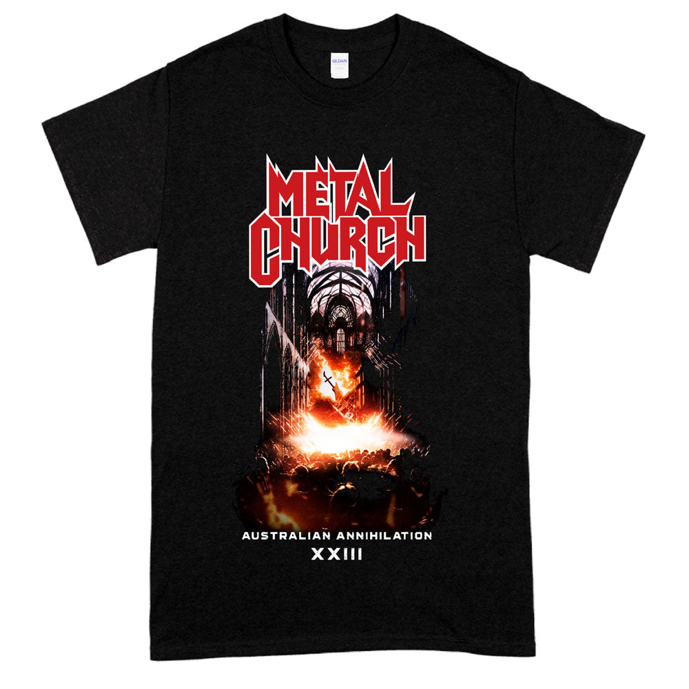 METAL CHURCH 2023 Congregation Of Annihilation Australian Tour Tee