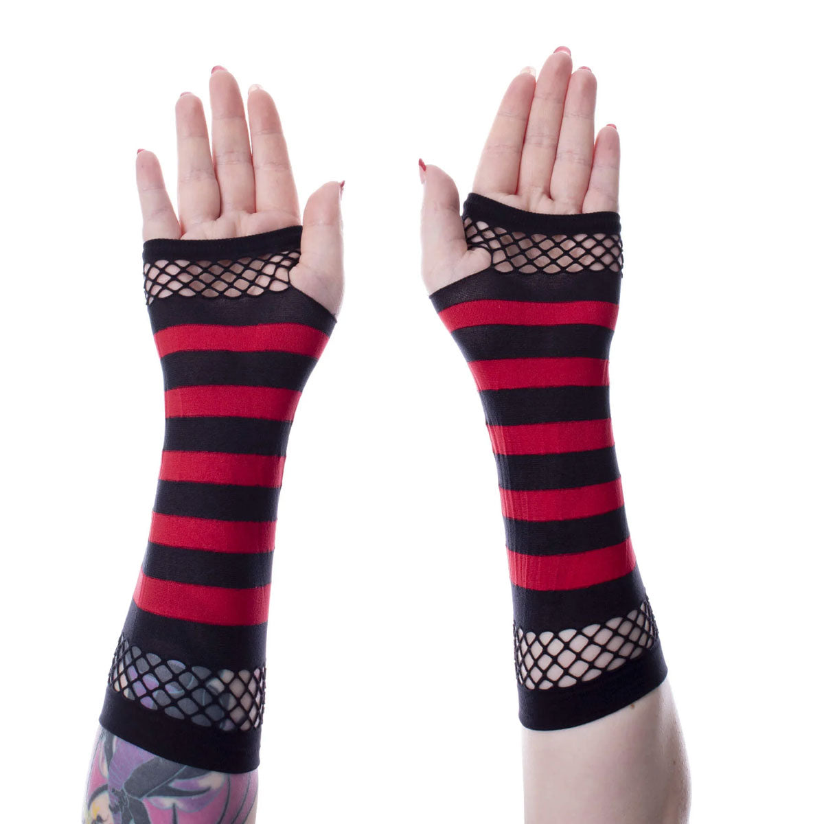 Stripe Arm Sleeves - Doomsday Net