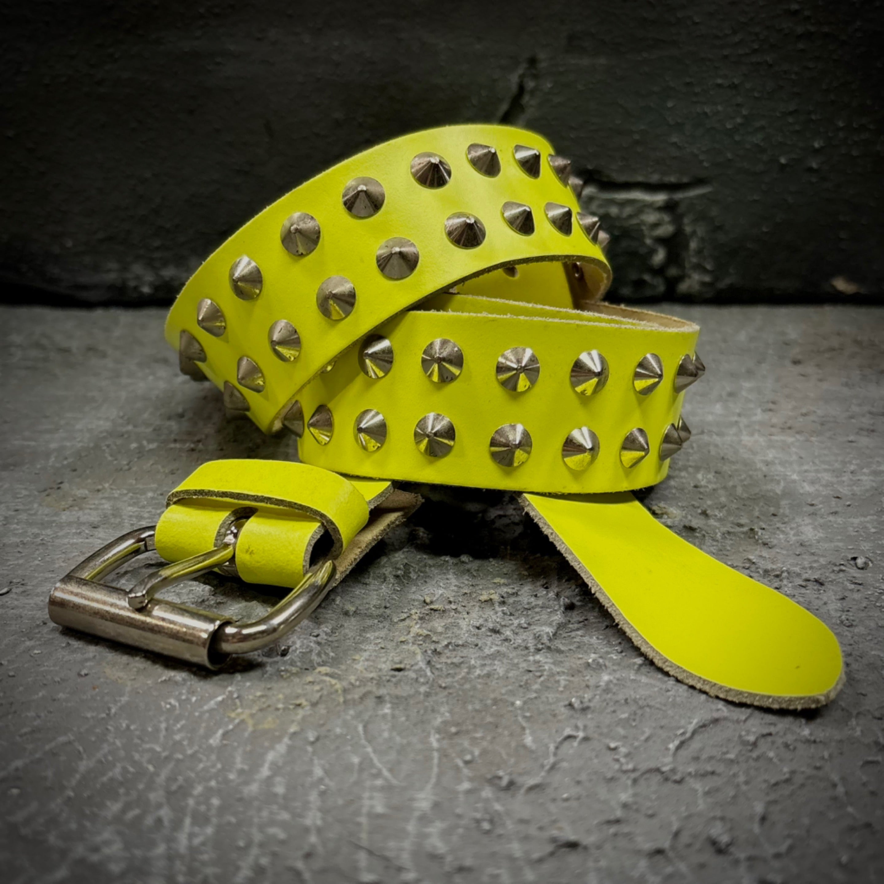 Cut Throat Phosphorus Studded Leather Belt