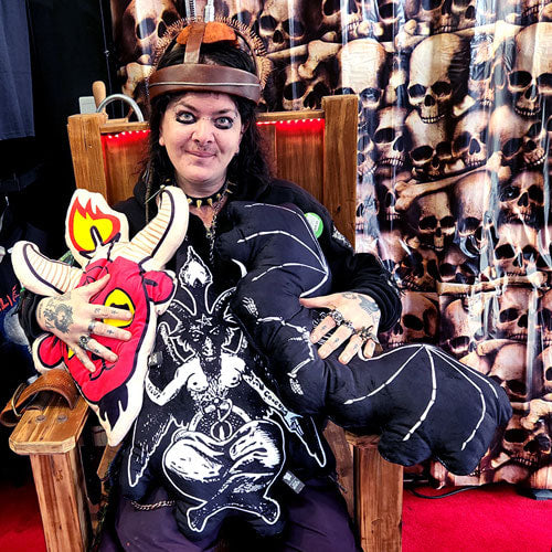 Skeleton Bat Cushion