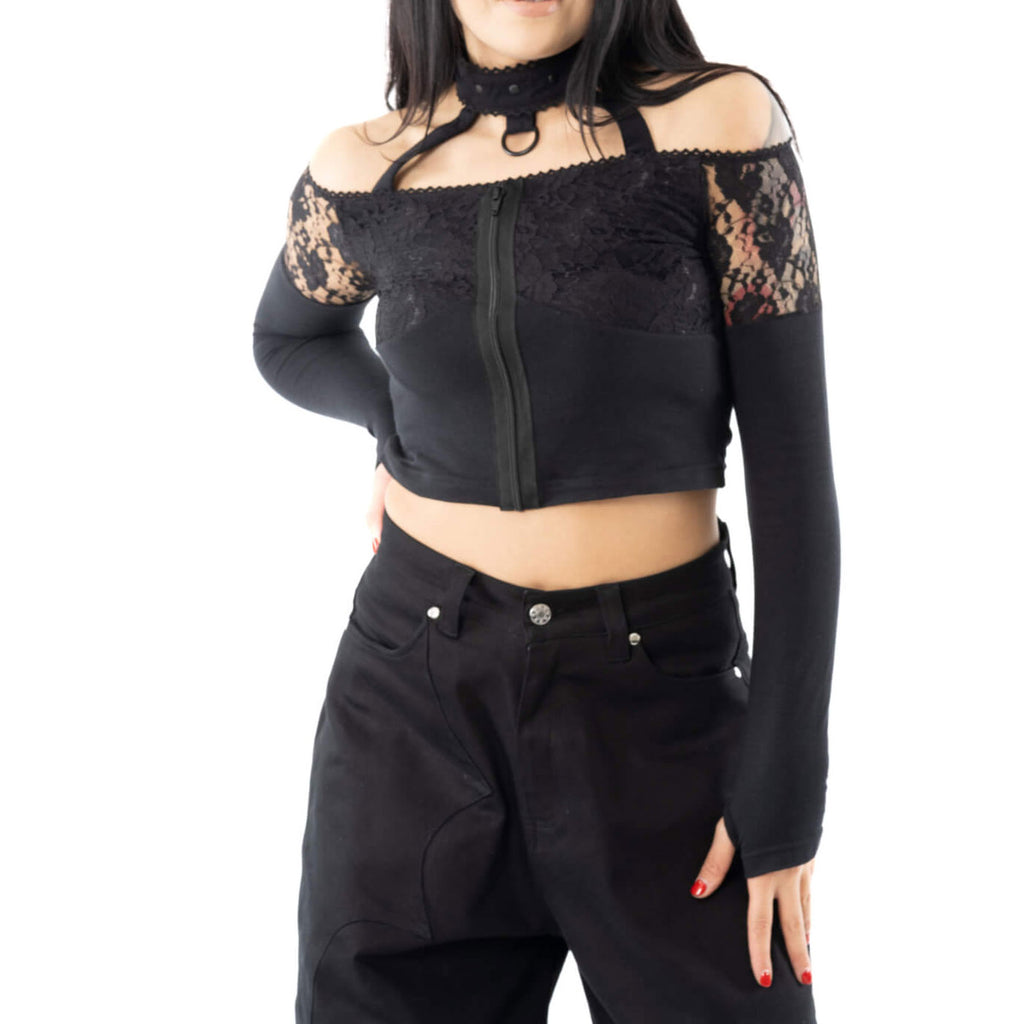 Katriel Lace Peeker Top