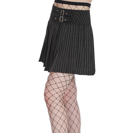 Core Pinstripe Skater Skirt