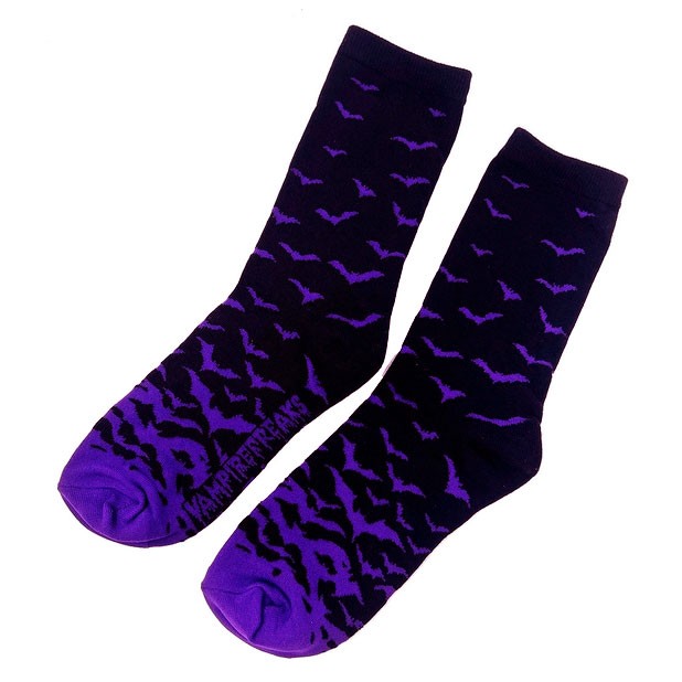 Violet Batcave Socks