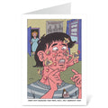 Squeezing Pimps Blank Card