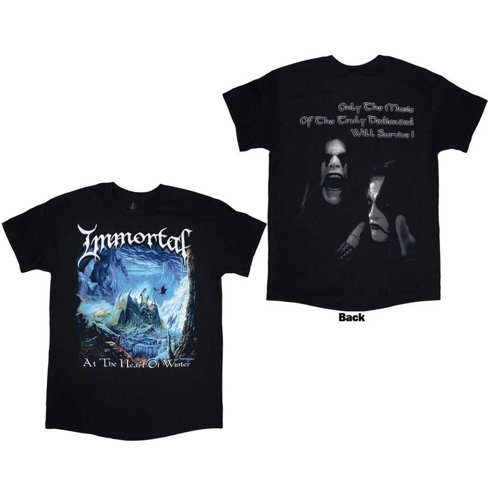 IMMORTAL At the Heart of Winter Tee (Backprint)
