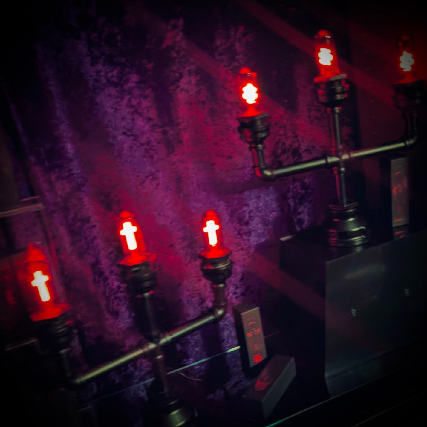 Industrialized 3 Bulb Table Lamp