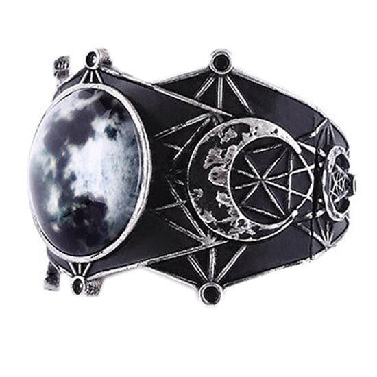 Moon Geometry Cuff Bracelet