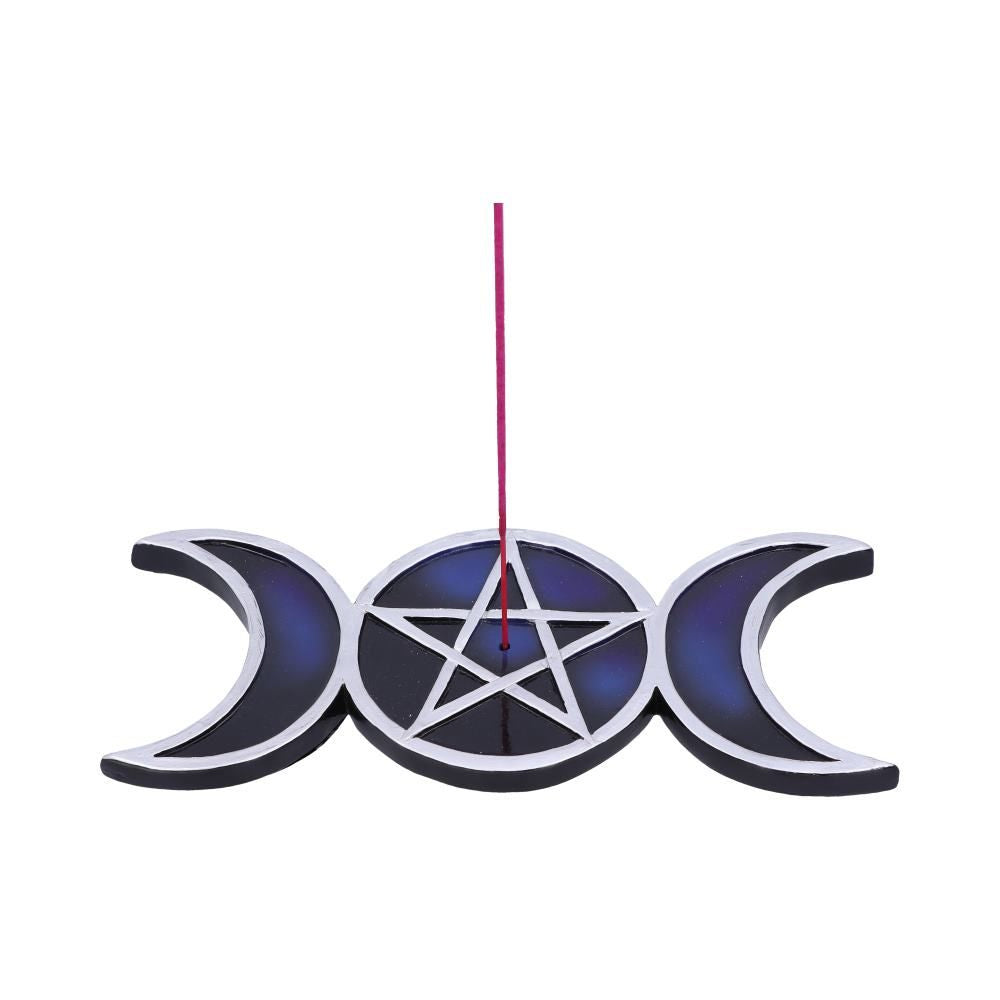 Triple Moon Midnight Incense Holder