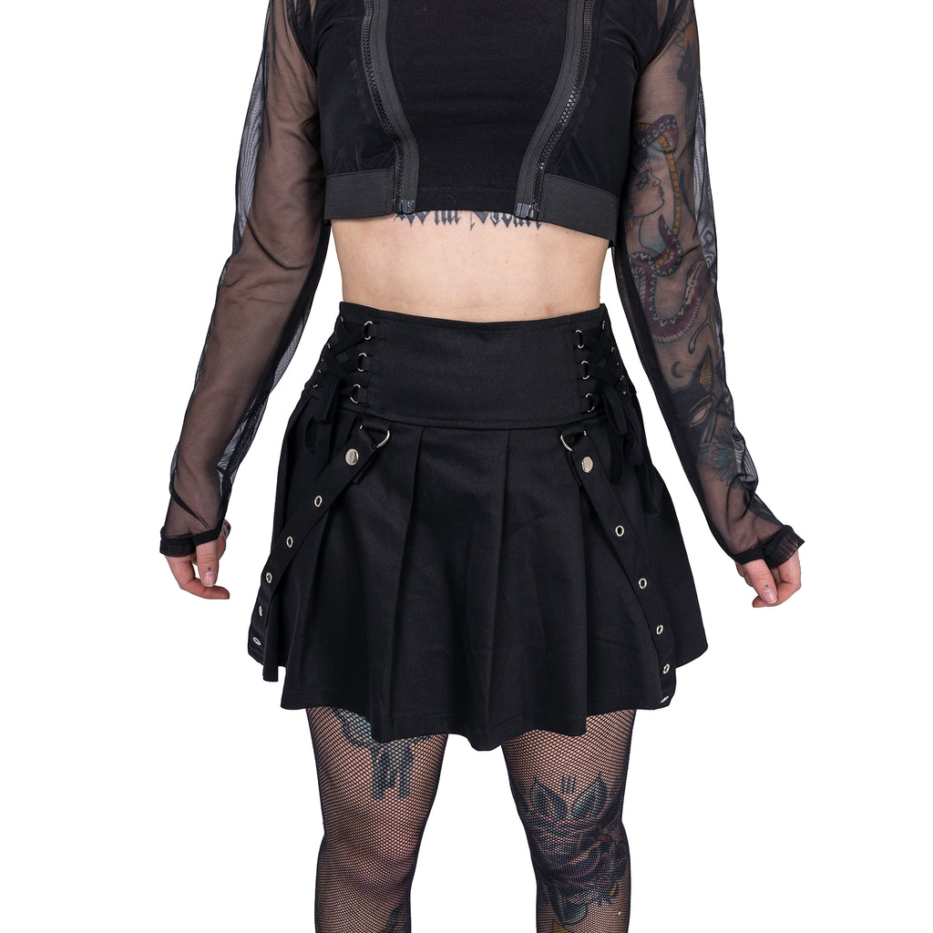 Rebellious Deathly Black Skirt