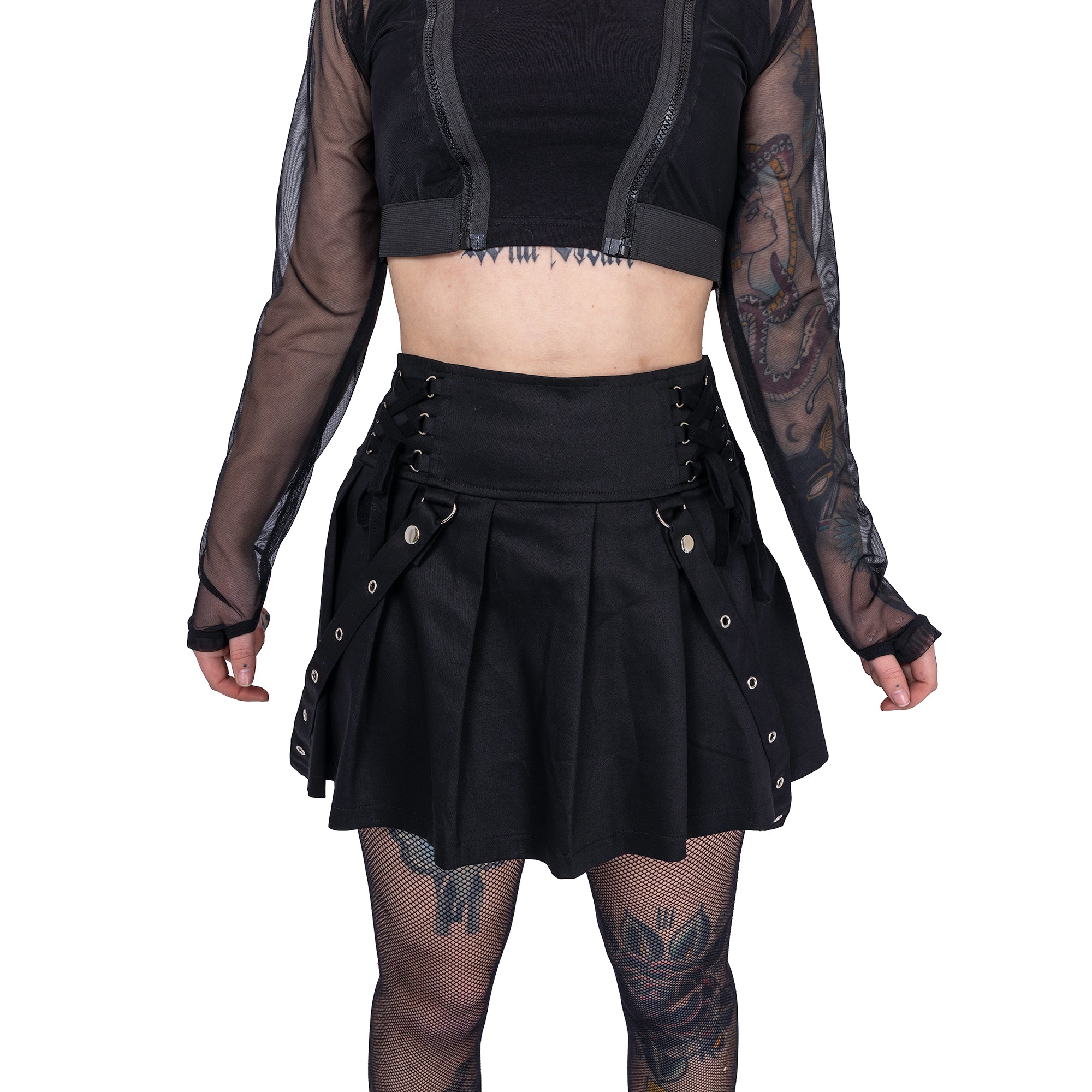 Rebellious Deathly Black Skirt