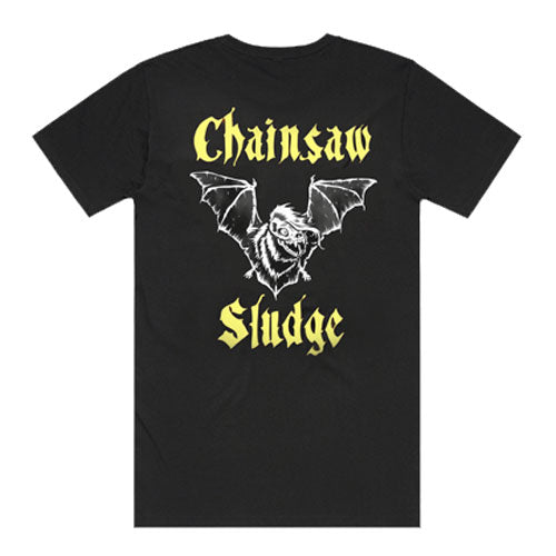 COFFIN CAROUSEL Chainsaw Sludge Tee (Backprint)