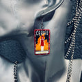 Horror Tarot Sun Earrings