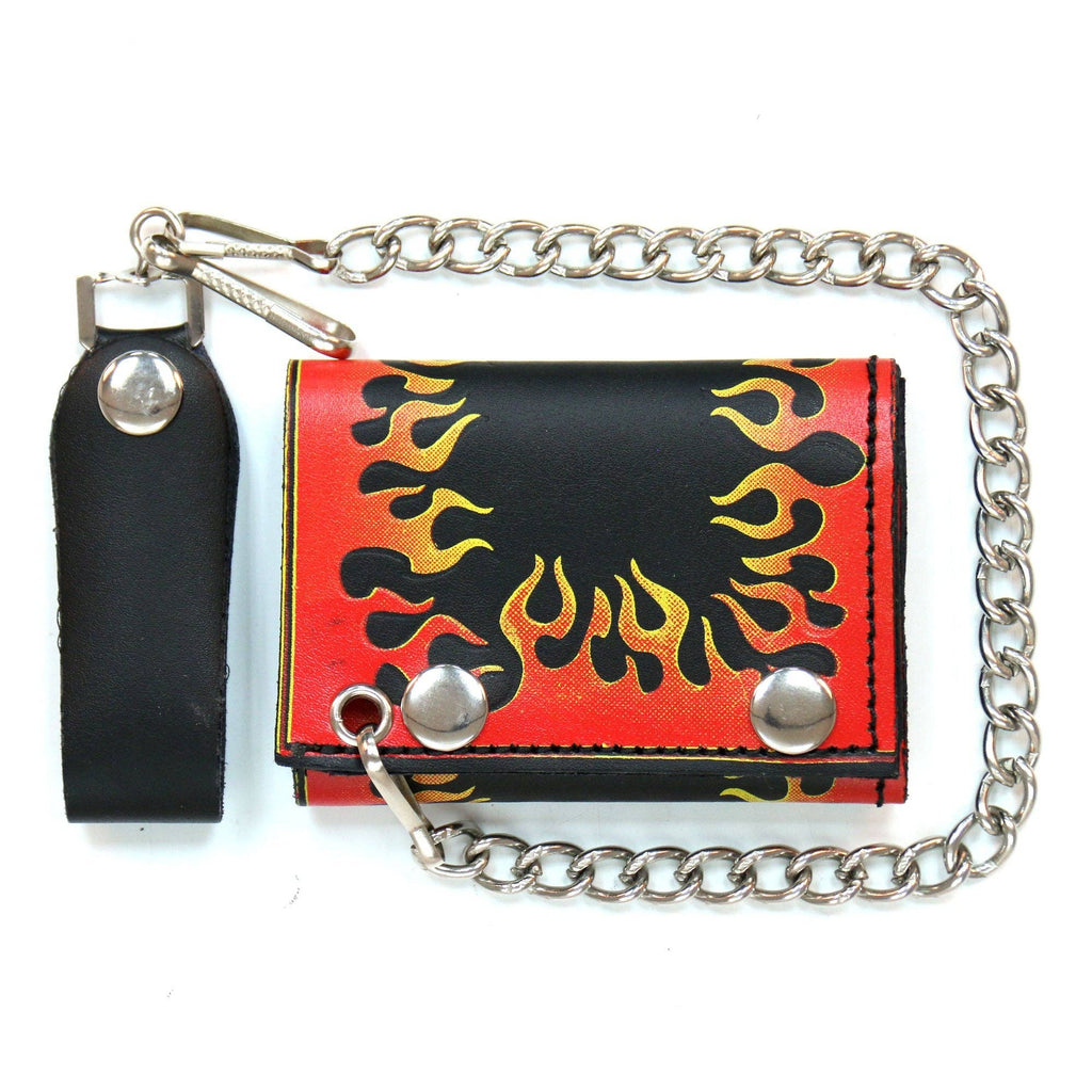 Dantes Flame Leather Wallet