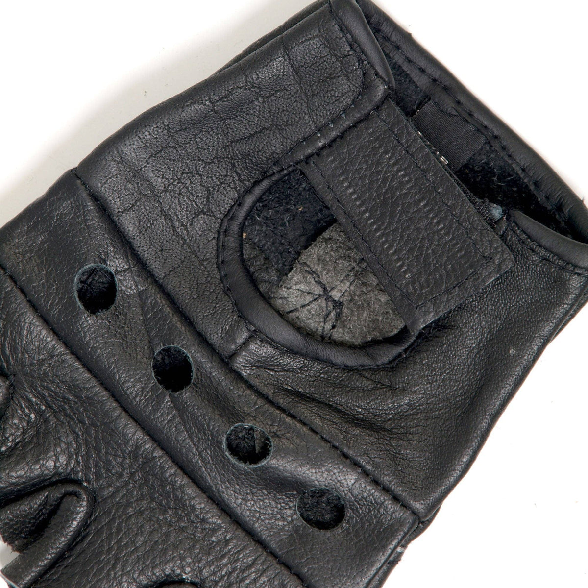 Leather Raider Fingerless Gloves