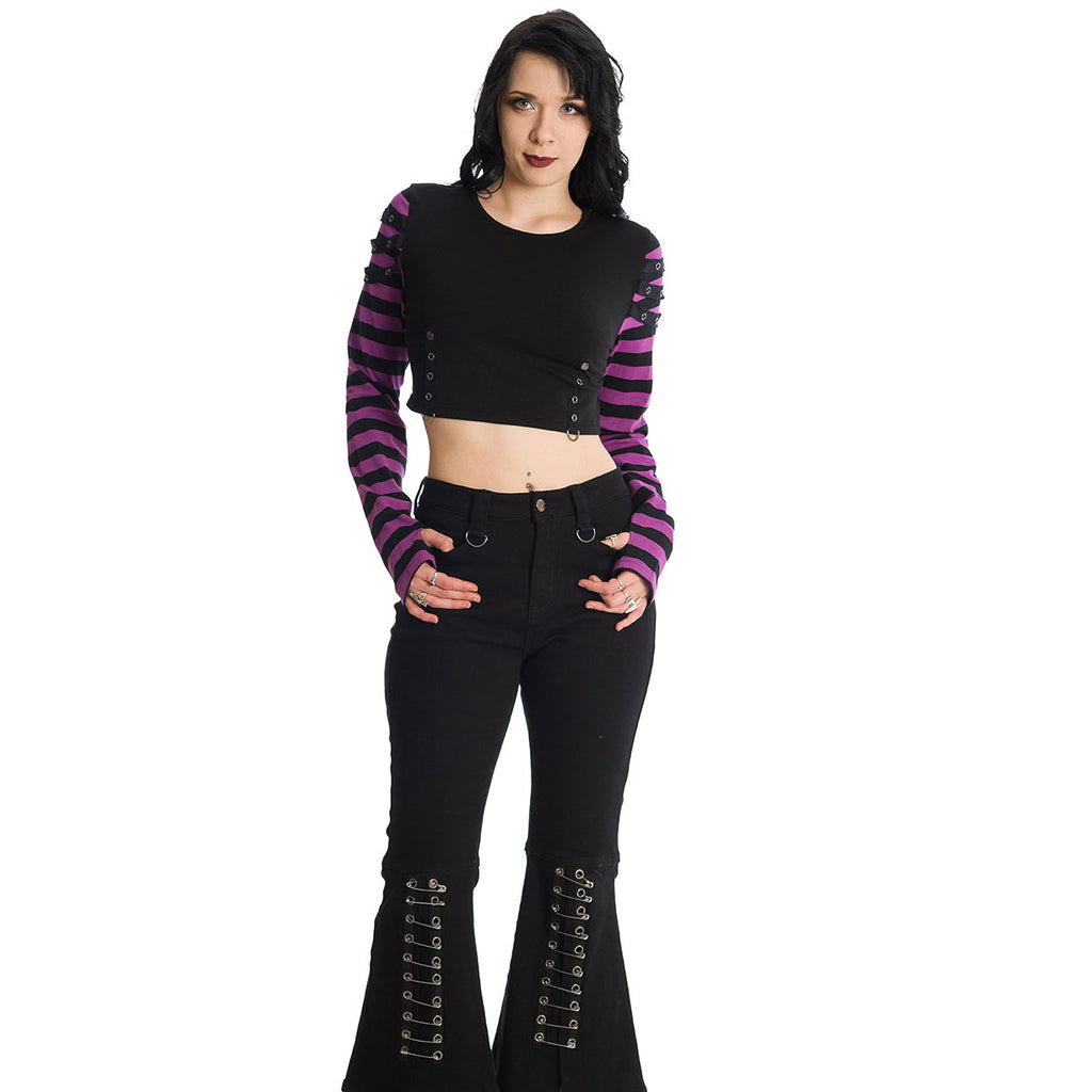 Lycoris Purple Stripe Top