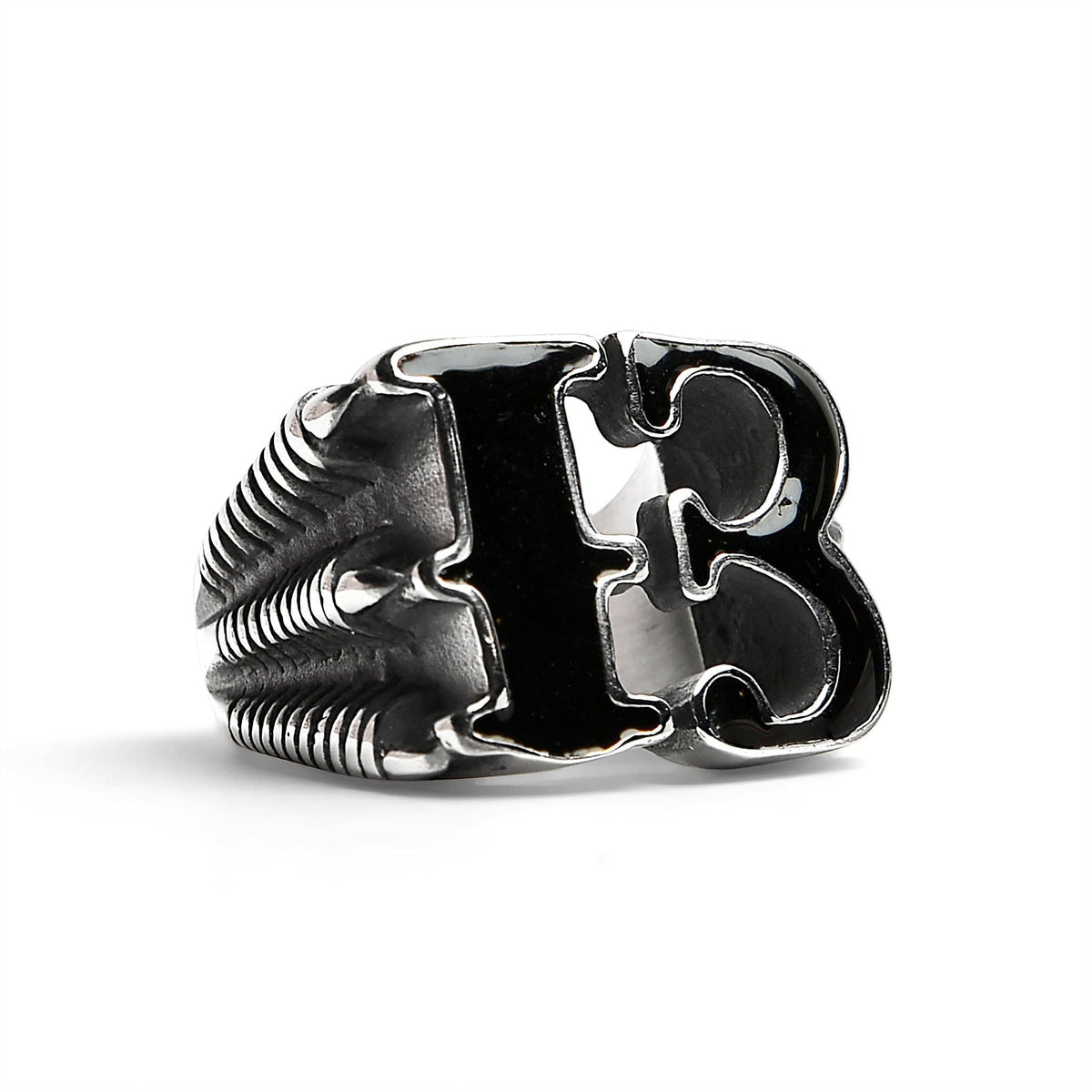 Lucky "13" Dragon Claw Signet Ring