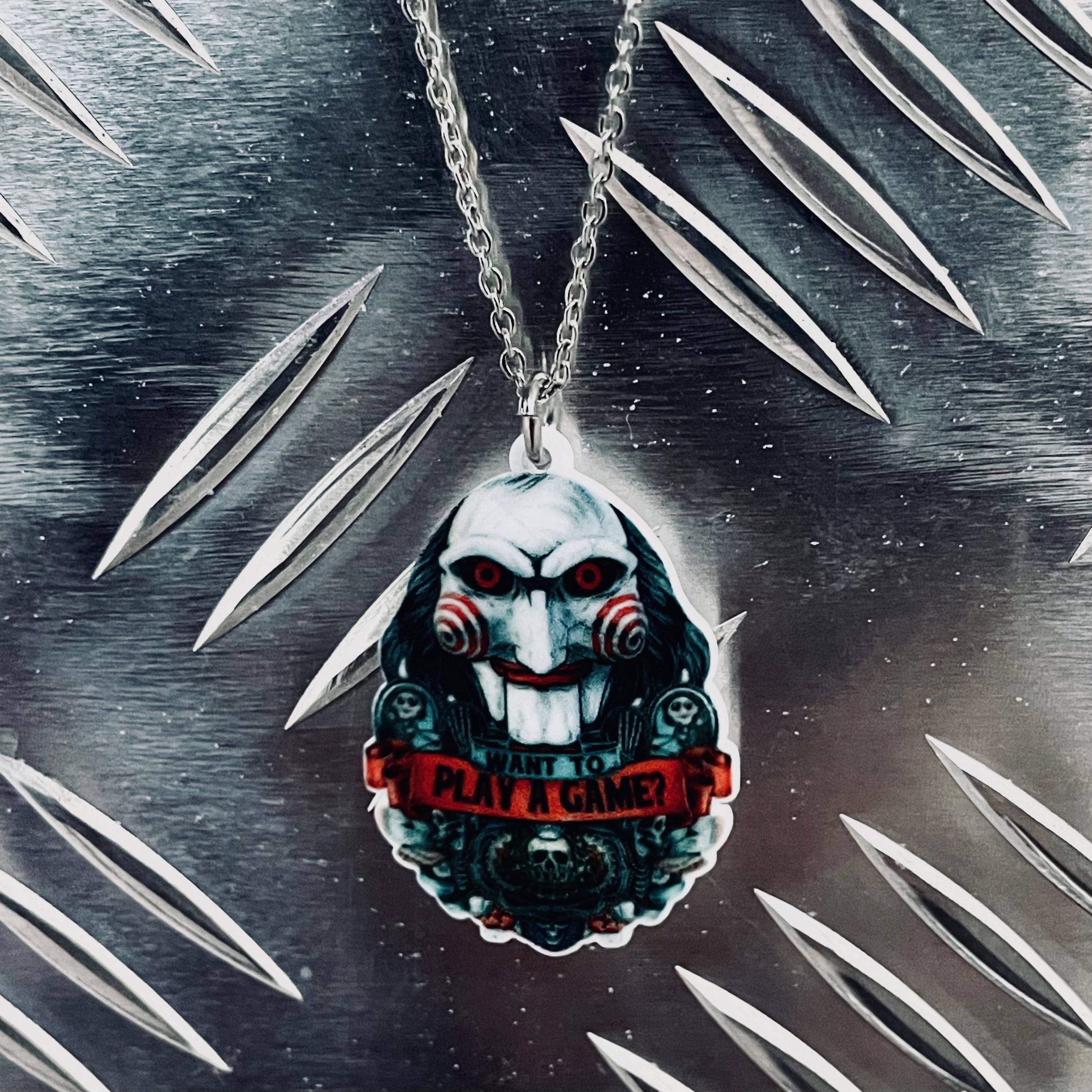 Play a Saw Game Necklace