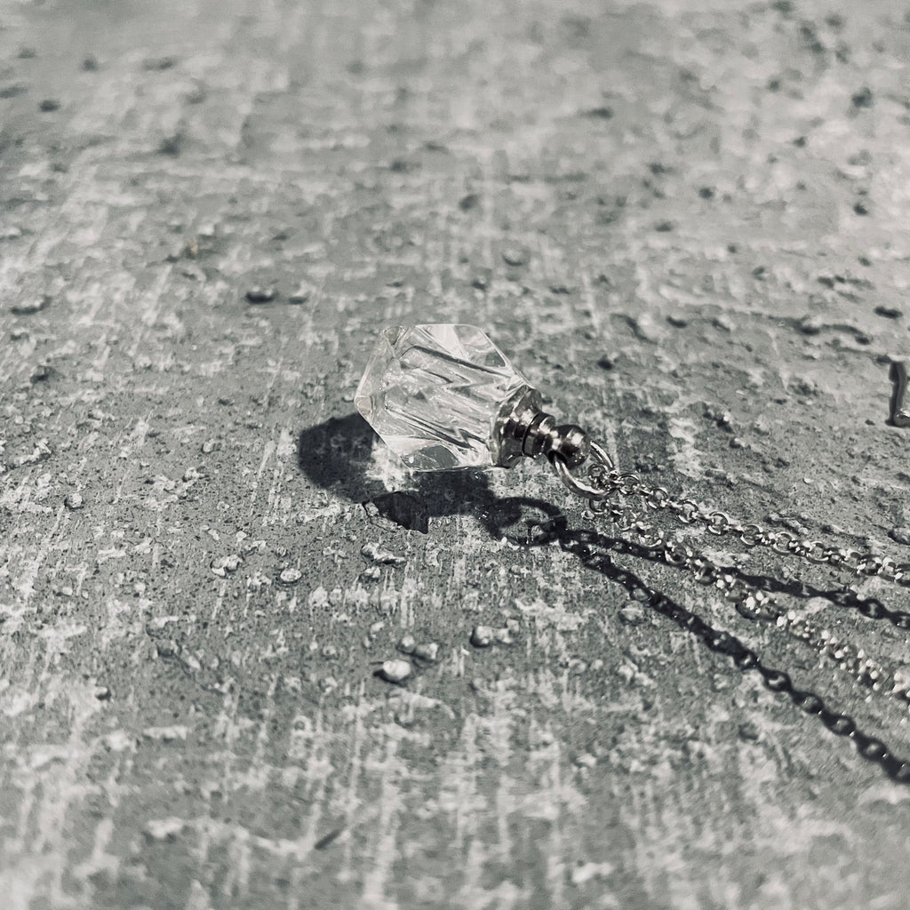 Immaculate Purple Cremation Vial Necklace