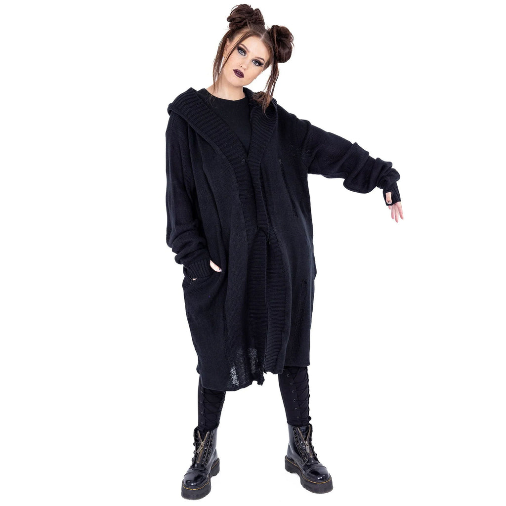 Axel's Distress Hooded Cardigan