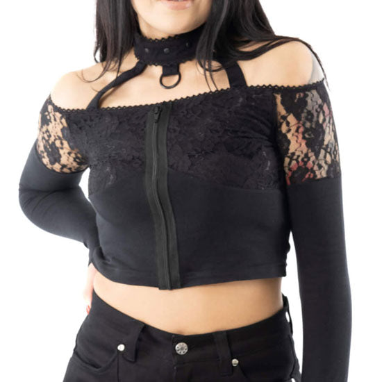 Katriel Lace Peeker Top