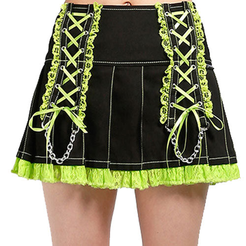 Lolita's Green Fusion Pleated Skirt