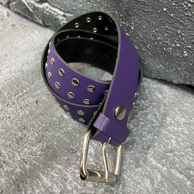 Rivet Redux Tyrian Leather Belt