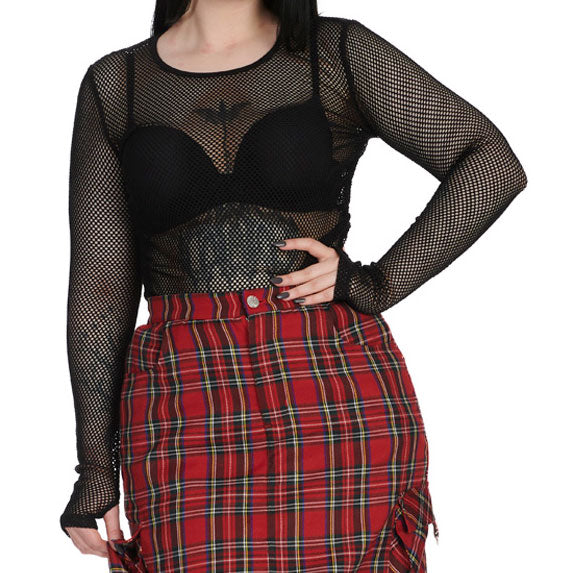 Groove Elegy Long Sleeve Mesh Top