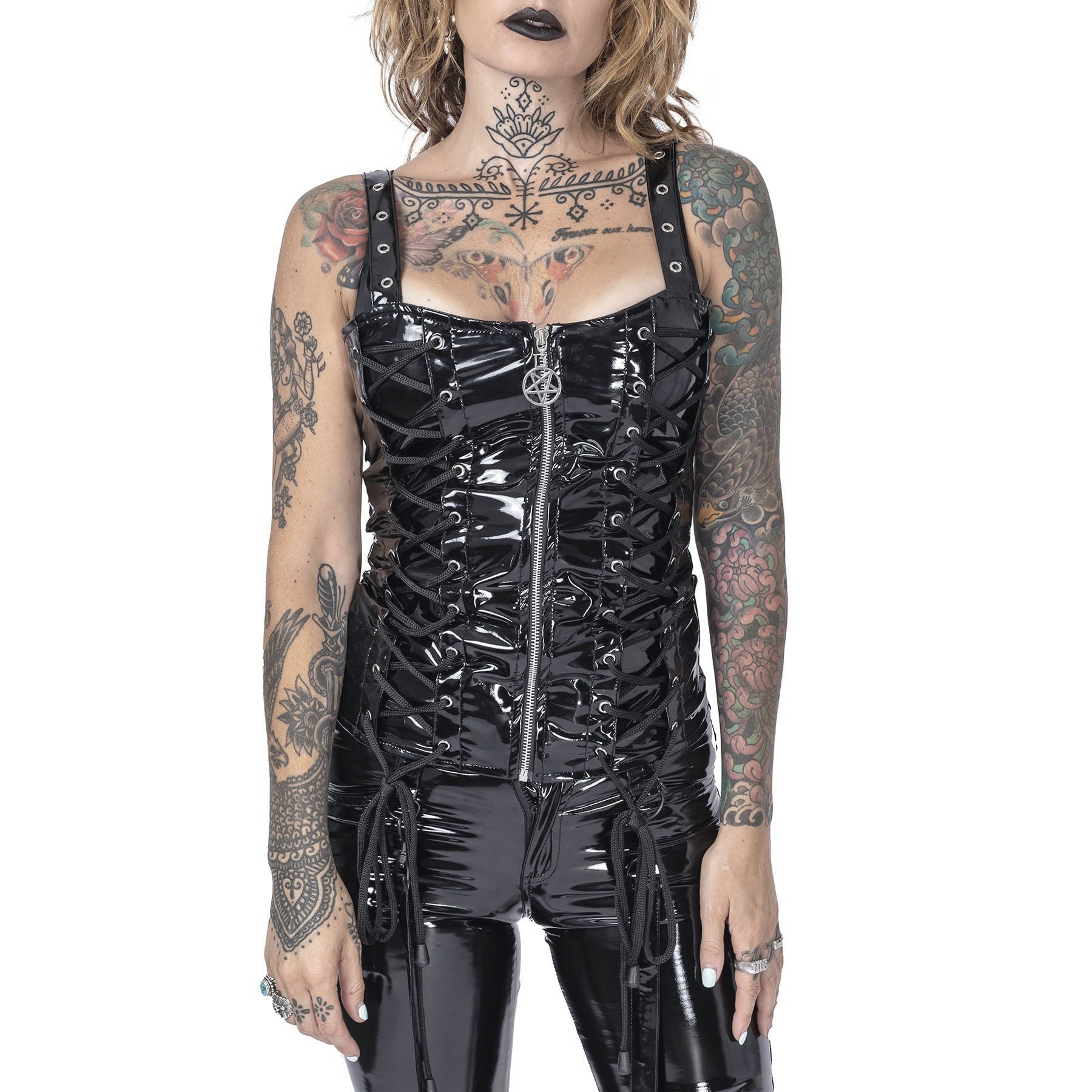 Evilene PVC Bodice Top