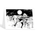 Abstraxions Diabolical Snow Pack blank card by Lois Jessop