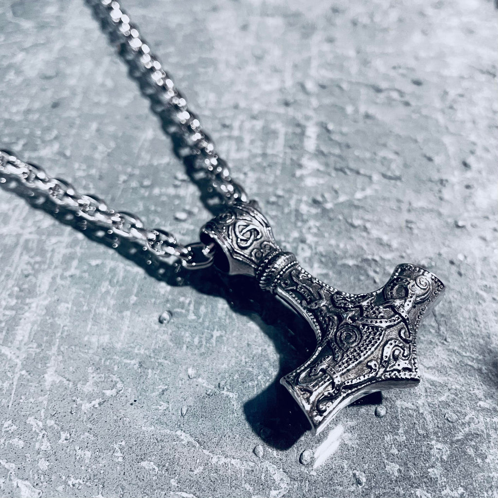 Mjölnir Protector Thors Hammer Necklace