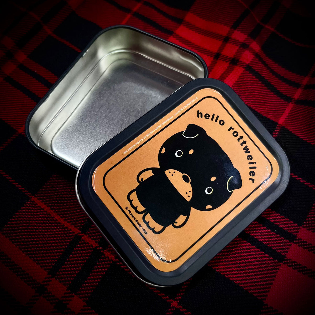 Hello Rottweiler Trinket Tin