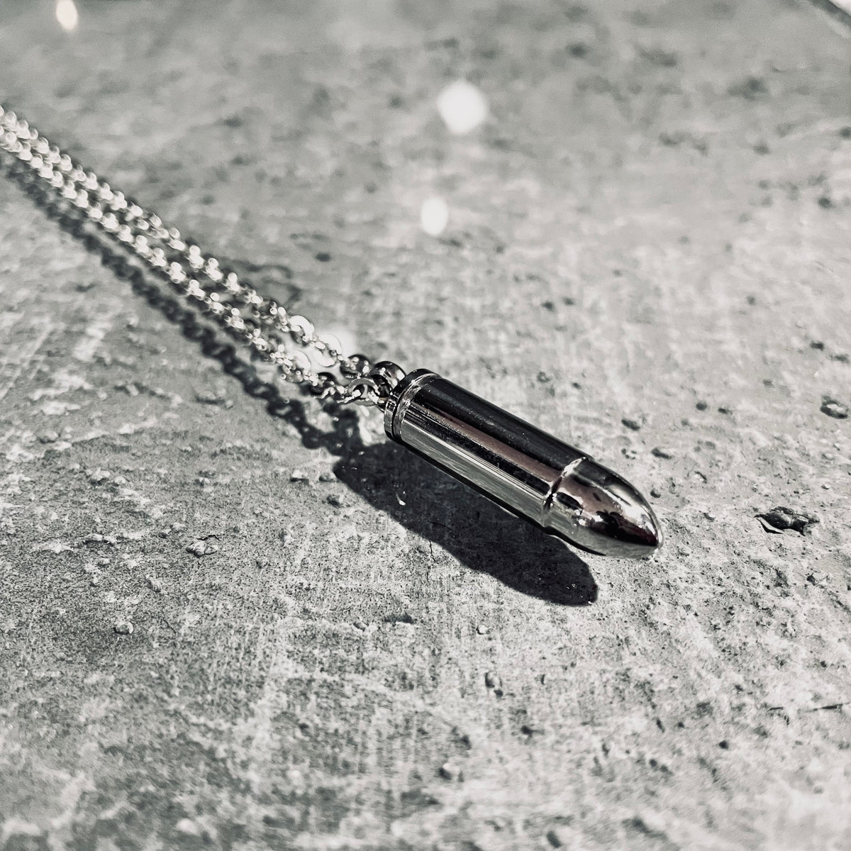 Miseries Finale Bullet Cremation Vial Necklace
